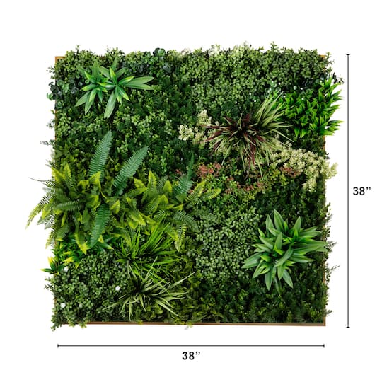 38" Framed Madagascar Forest Artificial Living Wall Art Panel